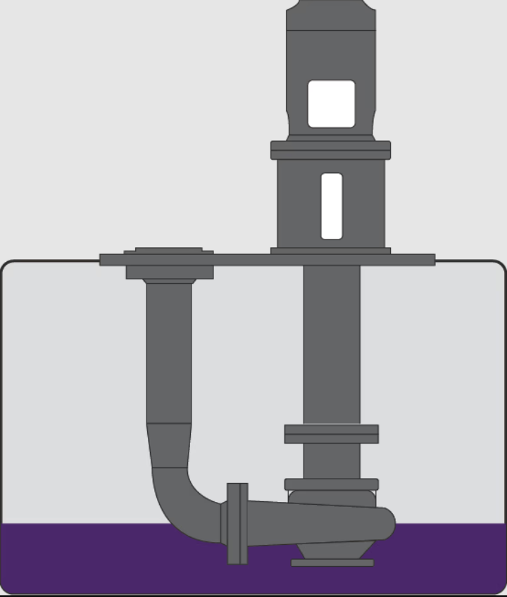 Vertical immersion pump