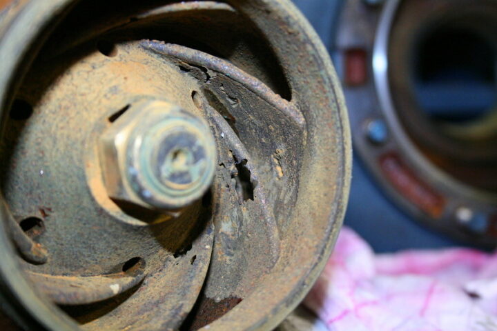 corroded pump impeller