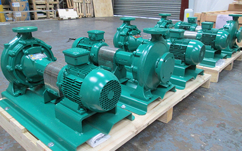 Seawater Cooling of Subsea Oil Rig Winch - Long Coupled Centrifugal Pumps