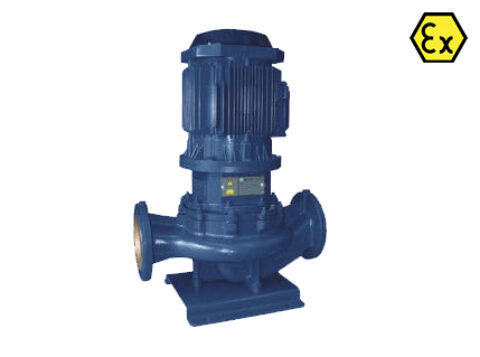 Azcue LN VP/EP ATEX Self Priming Vertical Inline Centrifugal Pump